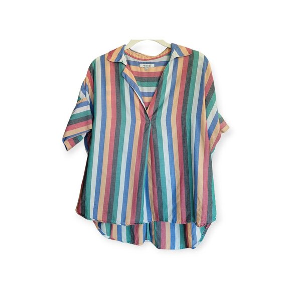 Madewell Cotton Oversized Shirt with Back Buttons size S - Picture 5 of 15